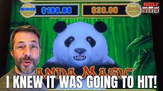 I knew PANDA MAGIC was going to give me a bonus! Playing slots at the PALMS CASINO in Las Vegas!