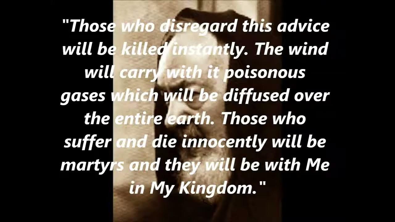 3 Days Of Darkness Padre Pio Letter Padre Pio and the 3 Days of Darkness - YouTube