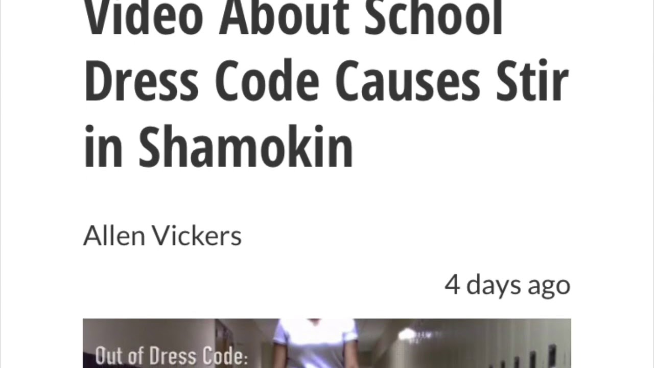 Shamokin Area High School s Resistance Against The Dress Code shamokin-area-high-school-s-resistance-against-the-dress-code