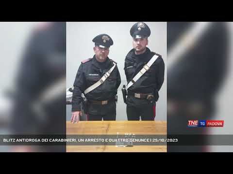 BLITZ ANTIDROGA DEI CARABINIERI, UN ARRESTO E QUATTRO DENUNCE | 25/10/2023