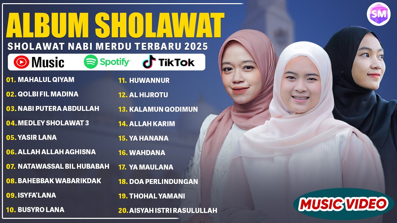 SHOLAWAT MERDU ALMA ESBEYE, RISA SOLIHAH \u0026 AYU DEWI ELMIGHWAR FULL ALBUM | SHOLAWAT TERBARU 2025