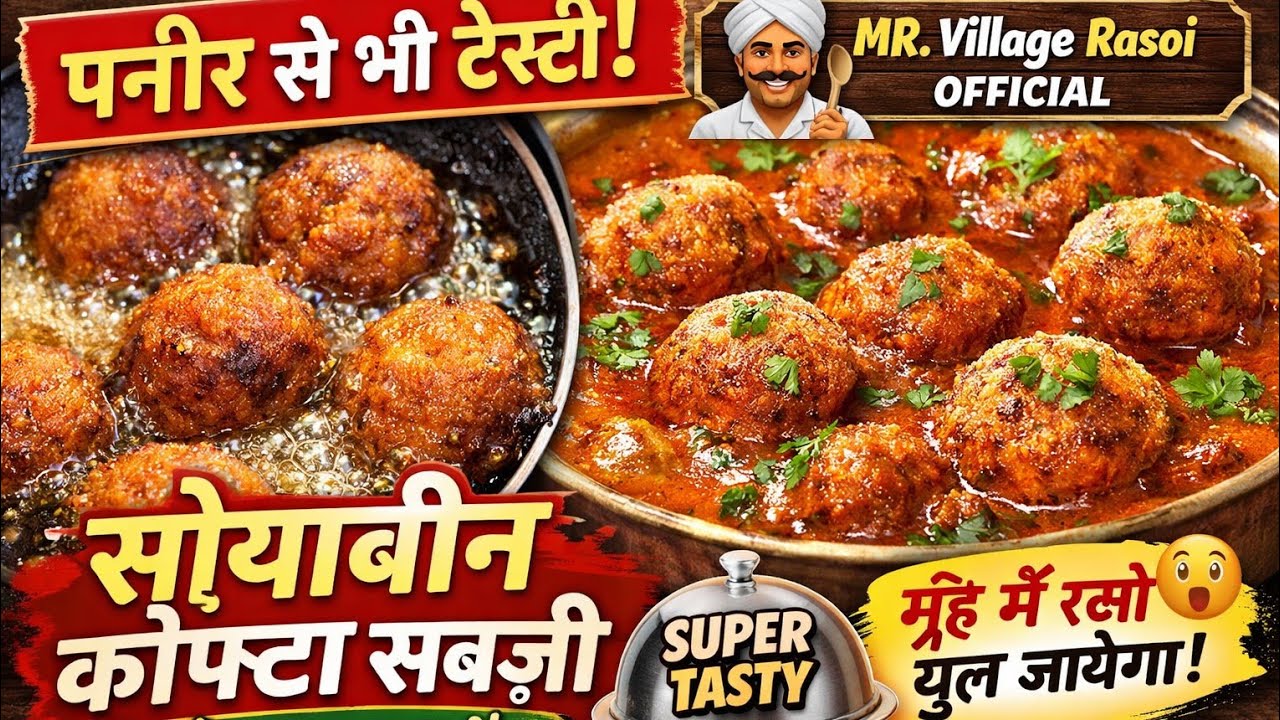 “महंगे पनीर को भूल जाओ 🤯 ये सोयाबीन कोफ्ता सब्ज़ी सबको दीवाना बना देगी”l Soybean ka kofteb Recipe .