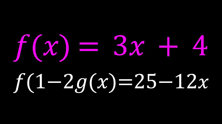 A Functional Equation | Can you find g(x)?