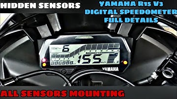 Yamaha R15V3 Digital Speedometer Full Details| Hidden Sensor| Sensor Working| Indicators Lights