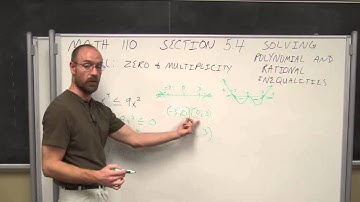 College Algebra Section 5.4 Solving Polynomial and Rational Inequalities