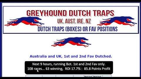 Greyhound Dutch Traps bot - Nice profit, Releasing Soon