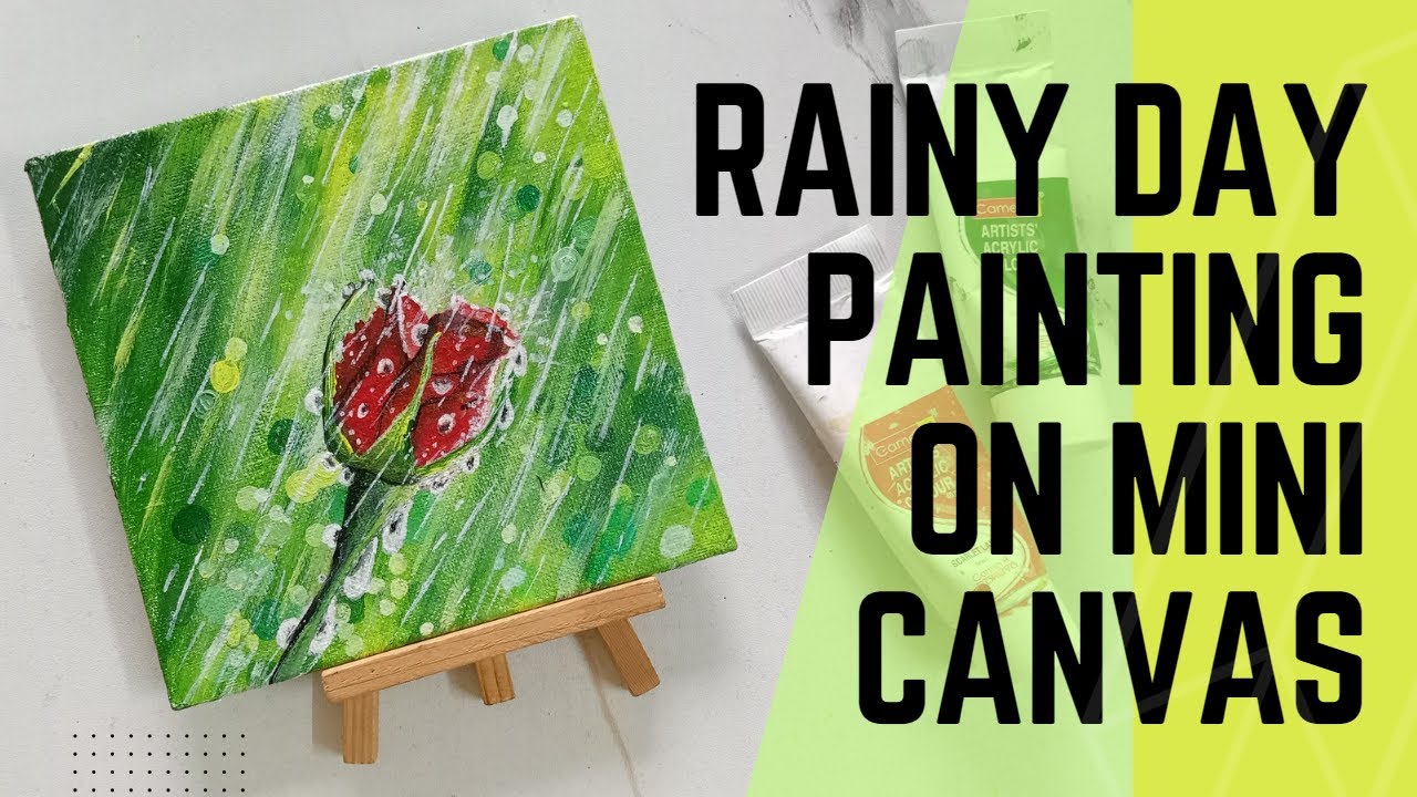 Acrylic Paint Pouring Tutorial: Mini Easel Canvas Art