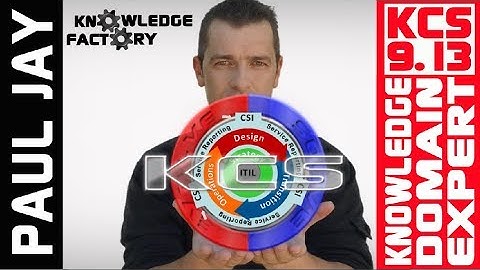 KCS 9.13 Knowledge Domain Expert Role - Knowledge Centered Support