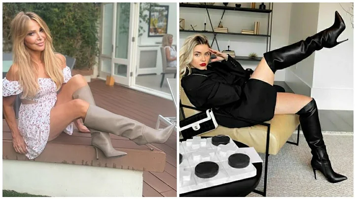 Ageless and stunning leather thigh-high heels long boots