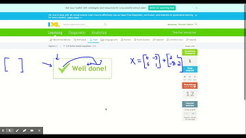 IXL - Solve matrix equations (Algebra 2 practice)