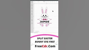 Split Easter Bunny Svg Free | Monogram Svg