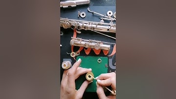 Replacing damaged skins on hard shell Flute pads: Adding new skin