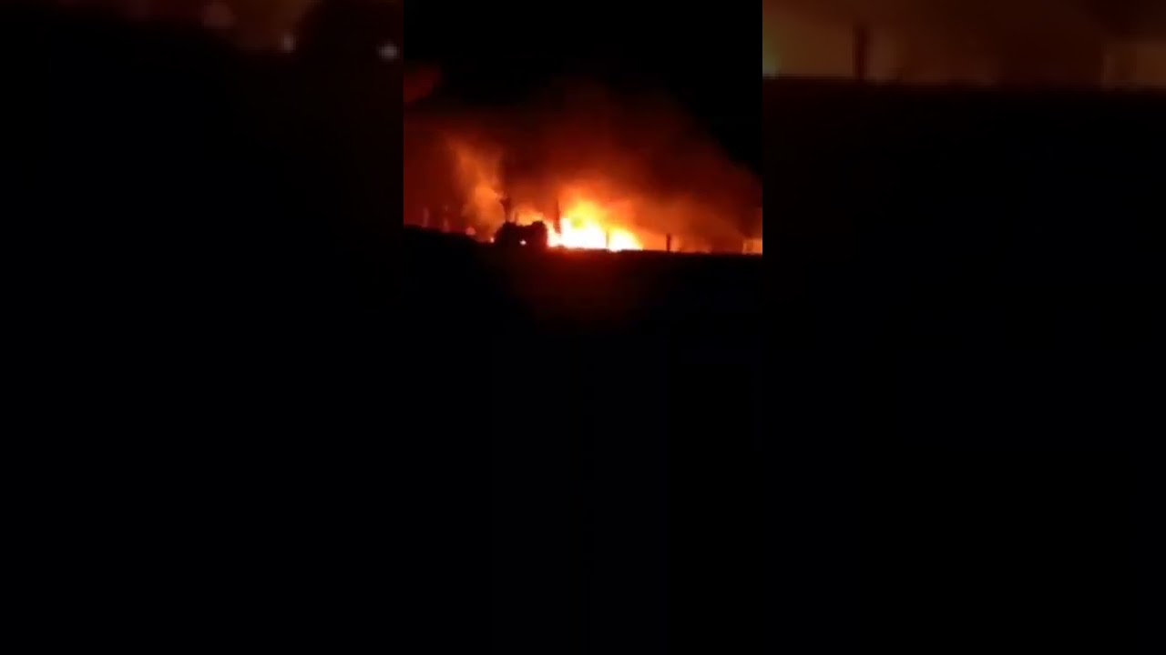 A missile hit in Ukraine Military base in Artyomovsk bakhmut, Ukraine 