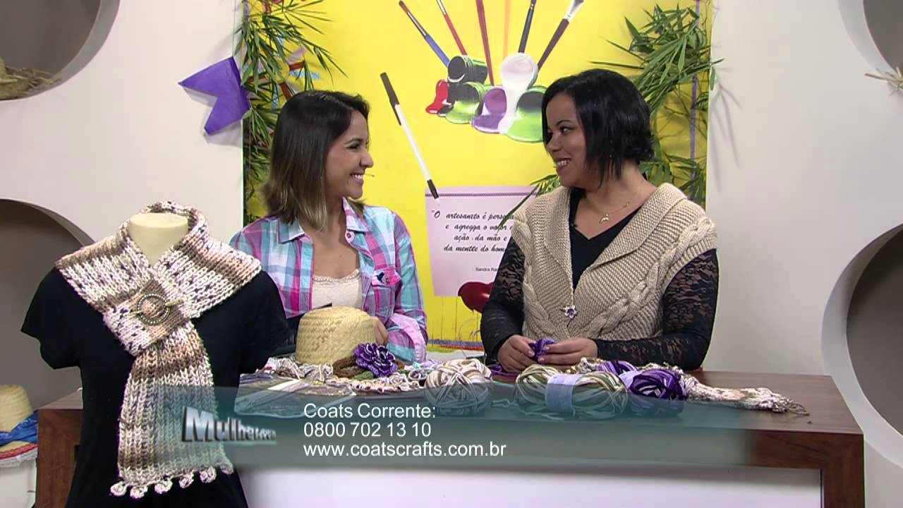 Mulher.com 24/06/2013 Eliete Massi - Cachecol tricoche Parte 2/2