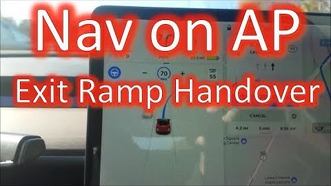 Navigate on Autopilot - Exit Ramp Handover Behavior Demonstrated