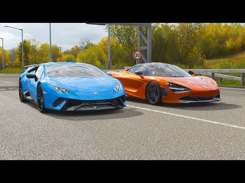 forza-horizon-4-drag-race:-mclaren-720s-vs-lamborghini-huracan-p