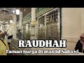 RAUDHAH,  TEMPAT MUSTAJAB DOA DI MASJID NABAWI