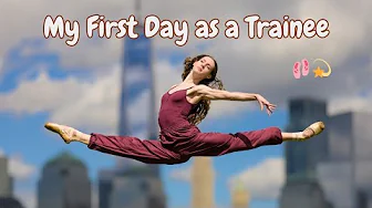 My FIRST Day as a Ballet Trainee vlog | behind the scenes 🩰✨