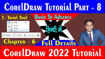 CorelDRAW Shape Tool - Twirl Tool all option in CorelDRAW in hindi | CorelDraw Tutorial | Part 8 #8