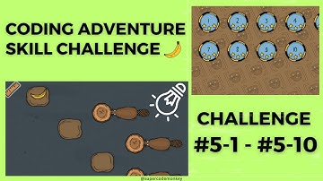 CODE MONKEY: SKILL MODE🍌:  PART 1: FUNDAMENTALS - CHALLENGE #5-1 - #5-10 (ARRAY INDEXING)