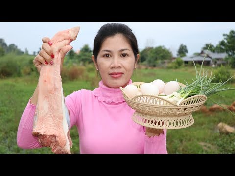 Awesome Cooking Pork With Duck egg Recipe - Cook Pork Recipes - Village Food Factory