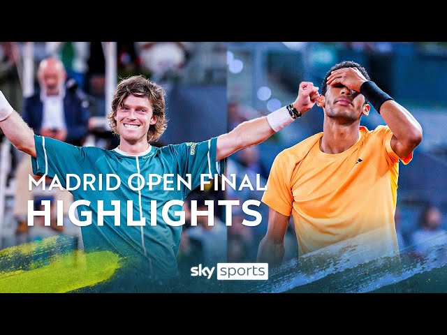 Rublev fights virus to beat Auger-Aliassime in pulsating final! 👑 | Madrid Open Highlights