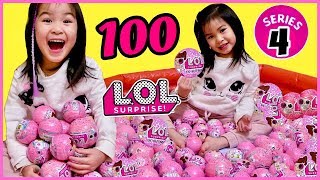 100 LOL Surprise SERIES 4 Ball Pit! GOLD BALLS Found | L.O.L Decoder Unboxing