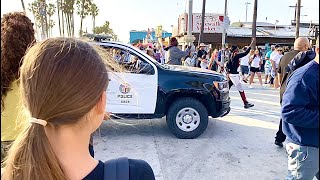 Police stopped illegal Motorcycles Racing on Venice Beach