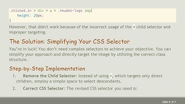 How to Use CSS Selectors to Affect Nested Elements with sticked and in Classes
