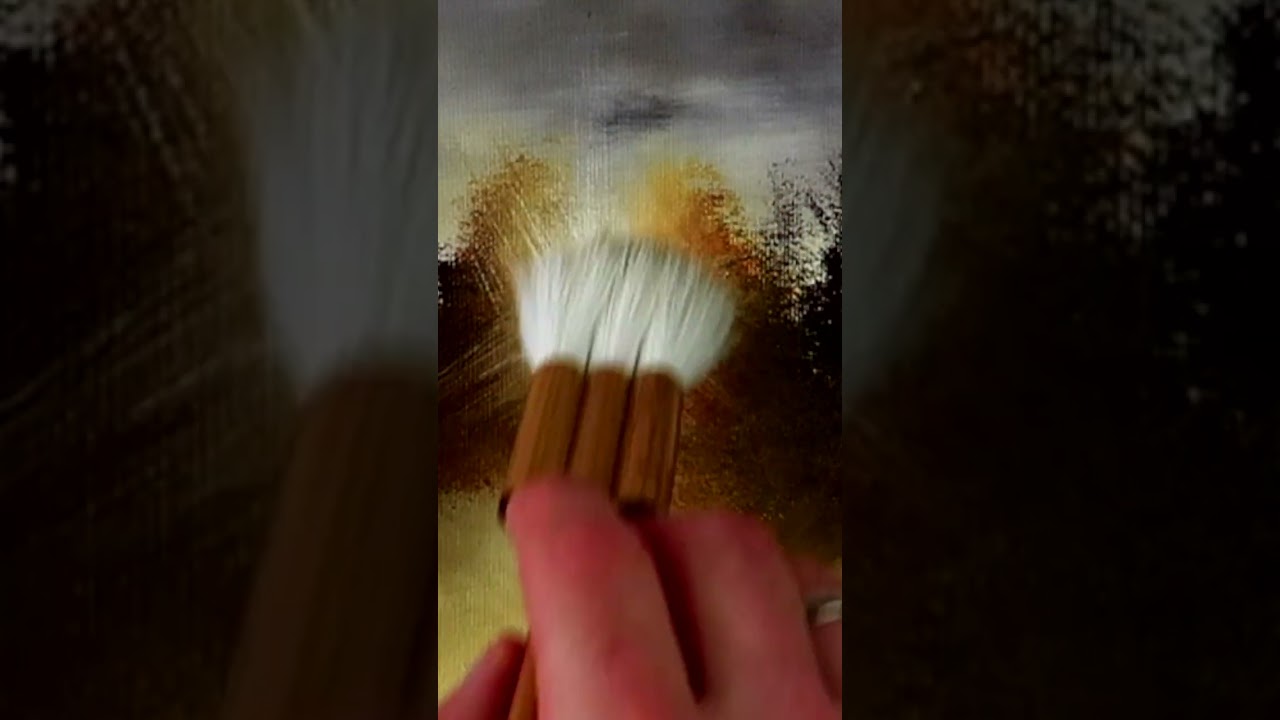 How to paint Bright Sunset | Acrylic Landscape Painting Easy for Beginners #easyarttutorial #art