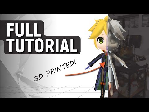 How to 3D Print PMD / PMX Models from MikuMikuDance! Tutorial