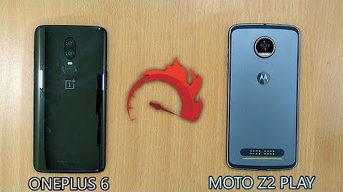 OnePlus 6 (Android 9.0 P)vs Moto Z2 Play (Android 8.0 Oreo) SpeedTest!!!!