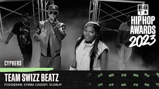 Swizz Beatz Battles For Cypher Title With Foggieraw, Symba, Cassidy \& Scar Lip | Hip Hop Awards '23