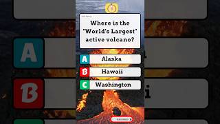 Where is the "World's Largest" active volcano? 🌋🏝️ #shorts #usaquiz #america