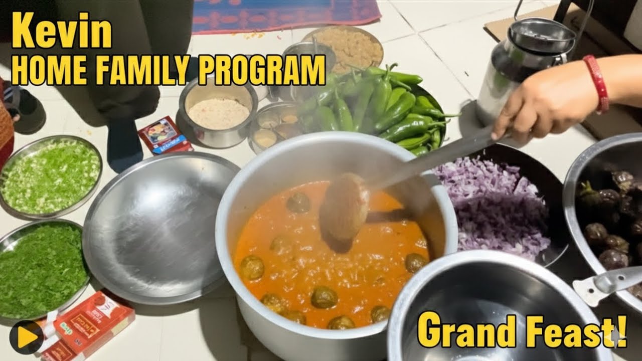 Daily Vlog | કેવિન ની ઘરે આખા રીંગણાના શાકનો પ્રોગ્રામ | Taksh Variya Vlog | Gujarati Recipe.