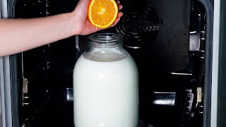 Pressez l'orange dans le lait et vous me remercierez ! Vieille recette revisitée