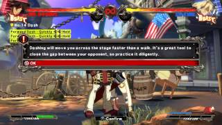 GGXrd Tutorial Mode Part 1 - Basics - US PS4 Demo 60FPS