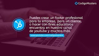 Como hacer un footer responsive con HTML5  - CSS3.  2018 | Youtube |
