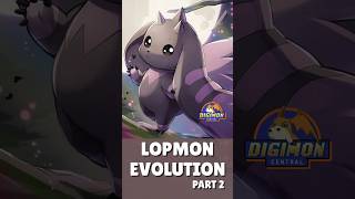 Lopmon Evolution Line Part 2 #Shorts