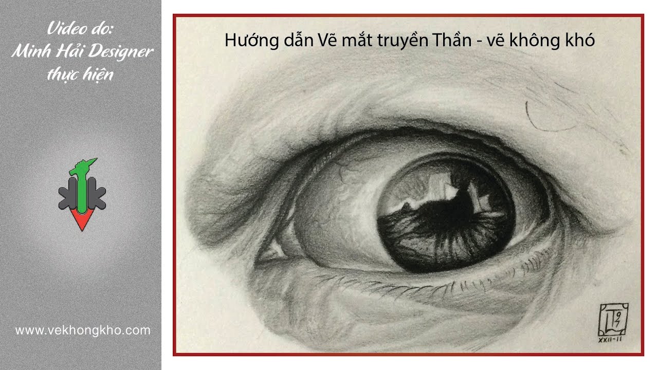 Hướng dẫn vẽ Mắt truyền thần 01 – vẽ không khó
