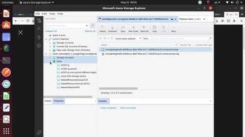 AZ500 Azure Storage Explorer - Install in Ubuntu - Connect to Azure Account - review storage account