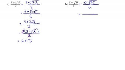 MTH 65 (m8v10) Simplifying Expressions with Square Roots in Fractions