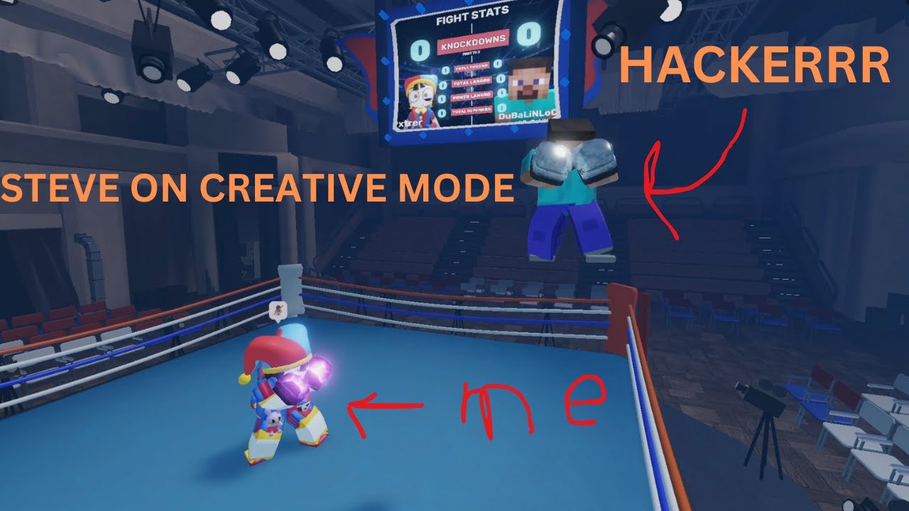 [Hacking] Steve is in creative mode in untitled boxing game |this need ...
