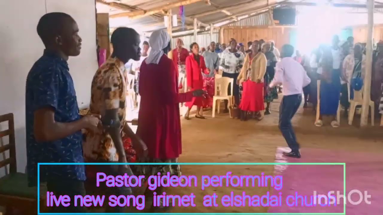 Pastor Gideon performing new song irimet at elshadai church 25th feb Wednesday 2026