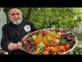 📣 I'M PREPARING A HUGE PLATE OF MIXED SHISH KEBAB 🍢 Garden Barbecue 🏞️ Recipe ASMR