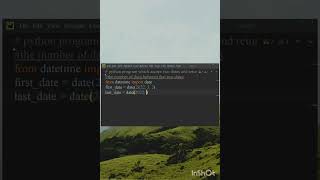 #shorts #python program to print the number of days between two dates.