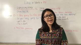 SD Citra Cemara | Like   Verb   Ing |