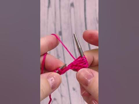 Ажурный набор петель спицами - YouTube