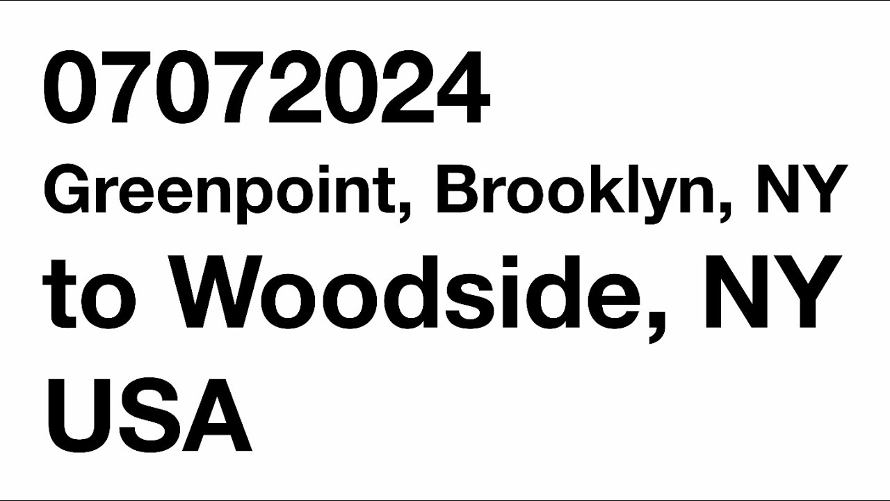 Greenpoint, Brooklyn, NY to Woodside, NY | 07072024 | Driving | 4K