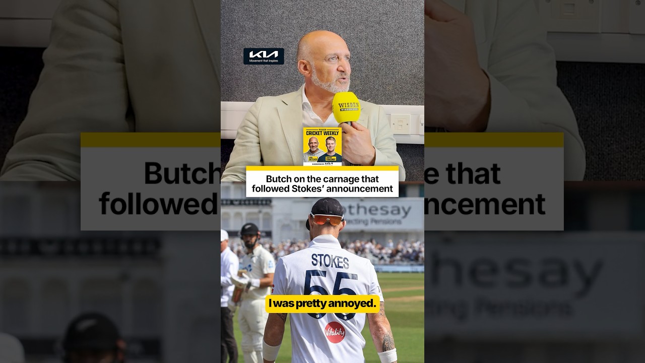 Butch wasn’t happy with England’s performance after news broke of Stokes’ retirement ❌